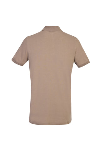  Koyu Vizon Polo Yaka Slim Fit Dar Kesim Pamuk Tişört