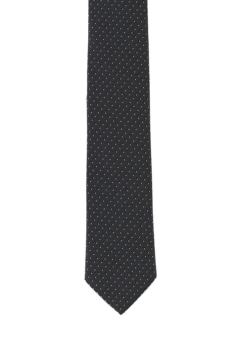 Black Patterned Tie