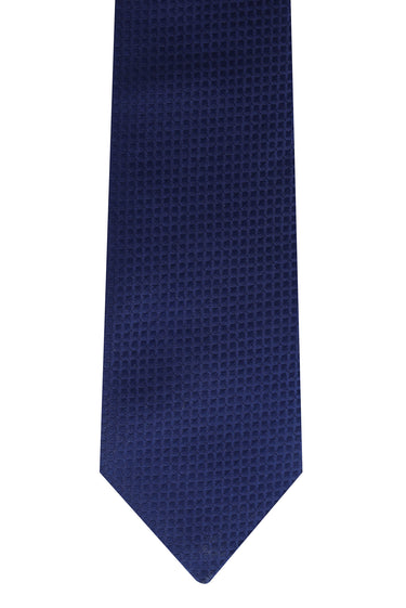 Koyu Lacivert Desenli Kravat
