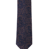 Orta Kahve Desenli Kravat