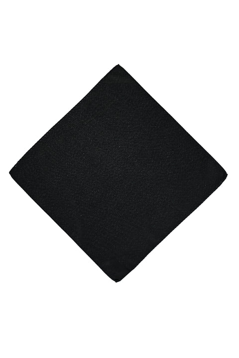 Black Satin Handkerchief