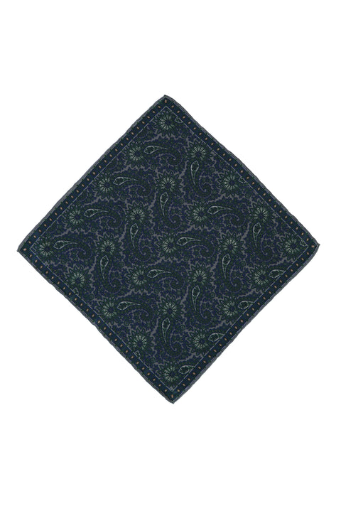 Orta Gri Desenli Mendil