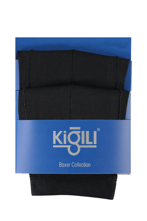 Siyah 2'li Pamuklu Süprem Boxer Seti