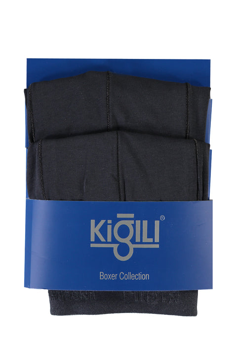 Koyu Marengo 2'li Pamuklu Süprem Boxer Seti