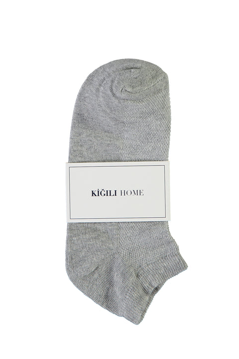 Açık Gri Melanj Spor Çorap