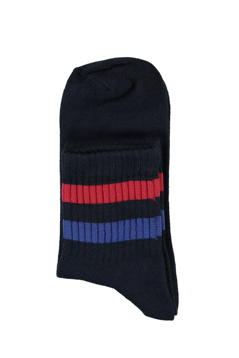 Orta Lacivert Spor Soket Çorap