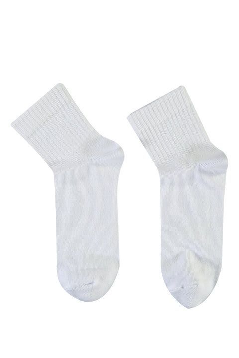 Beyaz Spor Soket Çorap