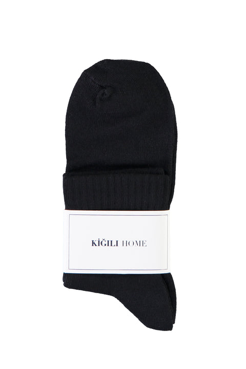 Siyah Spor Soket Çorap