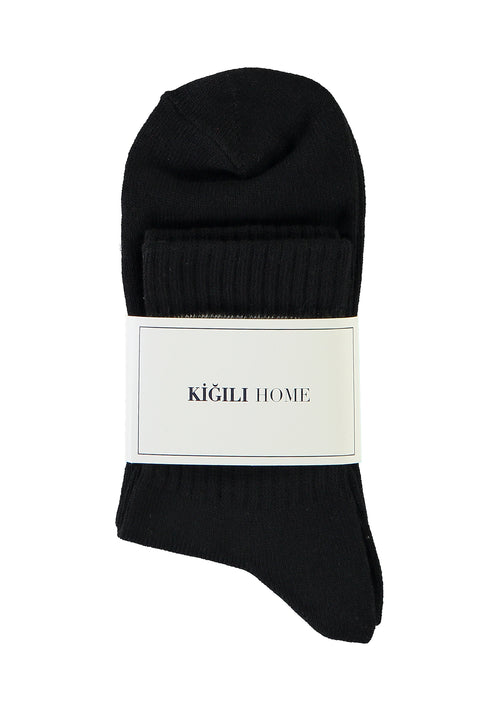 Orta Lacivert Spor Çorap