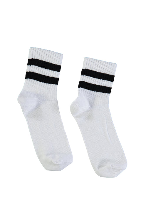 Beyaz Spor Soket Çorap