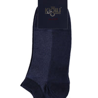 Orta Lacivert Melanj 2'li Spor Çorap Seti