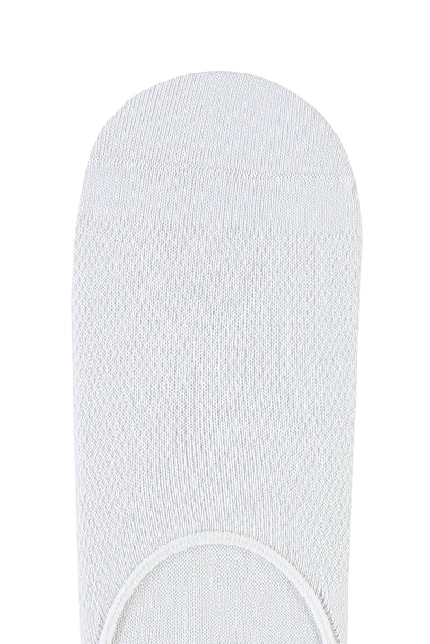 Beyaz Pamuklu Loafer Çorap
