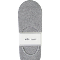 Açık Gri Melanj Loafer Çorap