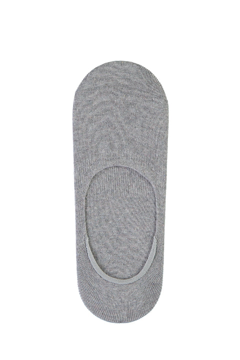 Açık Gri Melanj Loafer Çorap