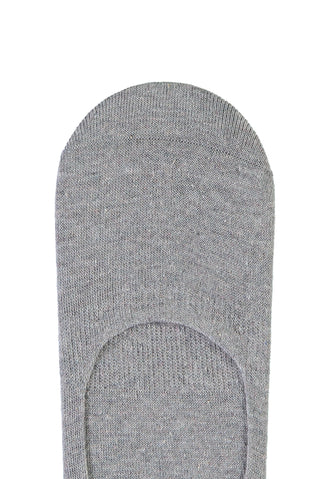  Açık Gri Melanj Loafer Çorap