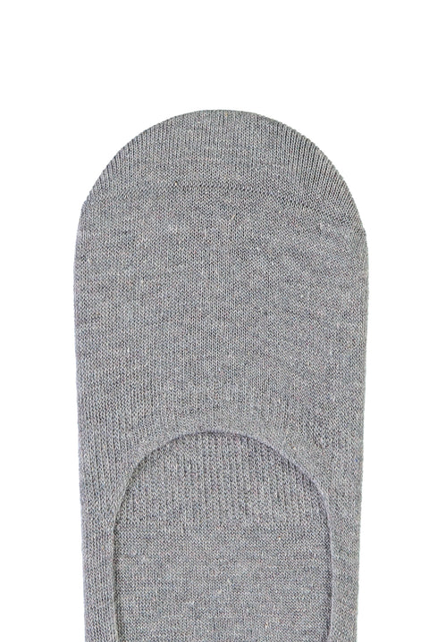 Açık Gri Melanj Loafer Çorap