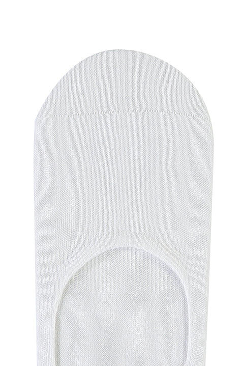 Beyaz Pamuklu Loafer Çorap