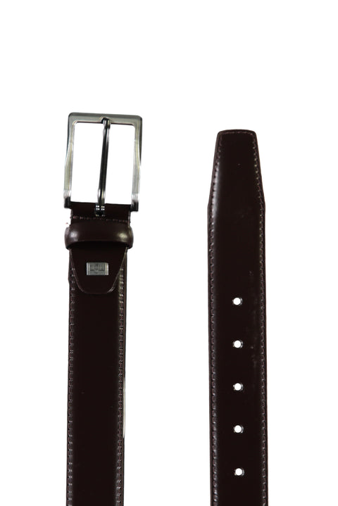 Koyu Kahve Büyük Beden Klasik Deri Kemer