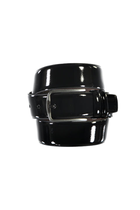 Siyah Klasik Rugan Deri Kemer