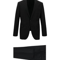 Black 7 Drop Slim Fit Narrow Cut Wool Suit