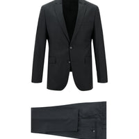 Orta Antrasit 7 Drop Slim Fit Dar Kesim Yün Takım Elbise