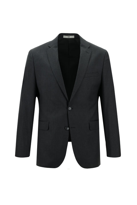 Orta Antrasit 7 Drop Super Slim Fit Eksra Dar Kesim Yün Takım Elbise