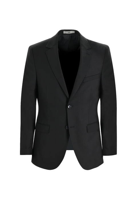 Black 6-Drop Regular Fit Standard Cut Suit