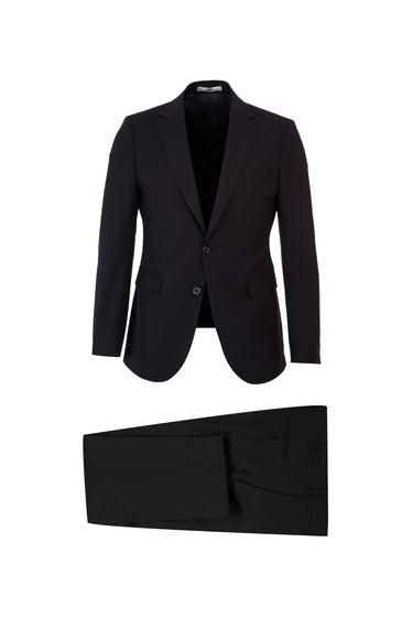 Siyah Slim Fit Dar Kesim Antibakteriyel Takım Elbise