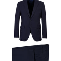 Koyu Lacivert Slim Fit Dar Kesim Antibakteriyel Takım Elbise