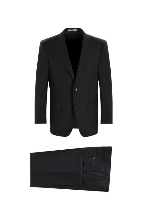 Siyah 7 Drop Slim Fit Dar Kesim Takım Elbise