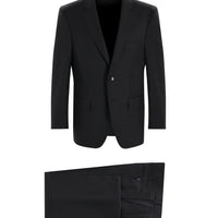 Siyah 4 Drop Relaxed Fit Rahat Kesim Takım Elbise