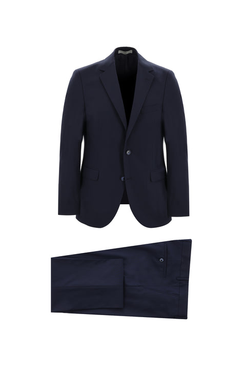 Koyu Lacivert 7 Drop Slim Fit Dar Kesim Takım Elbise