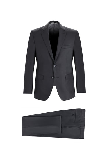 Koyu Füme Relaxed Fit Rahat Kesim Klasik Takım Elbise