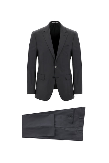 Koyu Füme Slim Fit Dar Kesim Takım Elbise