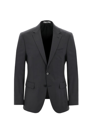 Koyu Füme Slim Fit Dar Kesim Takım Elbise