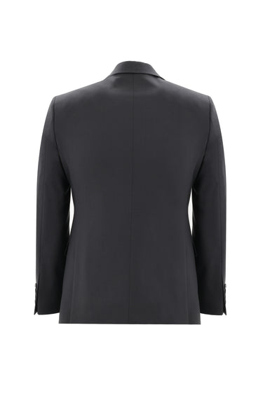 Koyu Füme Slim Fit Dar Kesim Takım Elbise