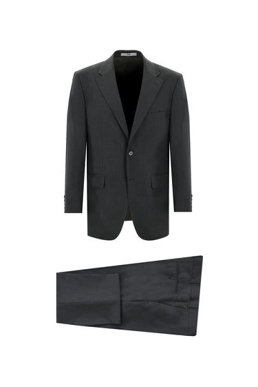  Koyu Füme Relaxed Fit Rahat Kesim Klasik Takım Elbise