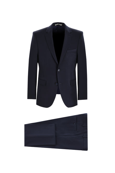 Koyu Lacivert 6 Drop Regular Fit Standart Kesim Takım Elbise