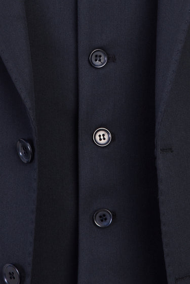 Koyu Lacivert Slim Fit Dar Kesim Yelekli Takım Elbise