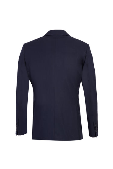 Koyu Lacivert Relaxed Fit Rahat Kesim Klasik Yelekli Takım Elbise