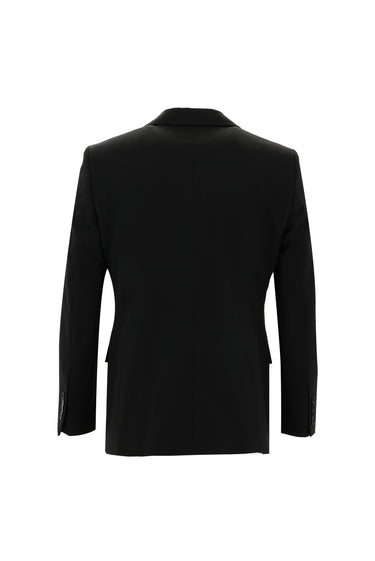 Siyah Regular Fit Yelekli Takım Elbise