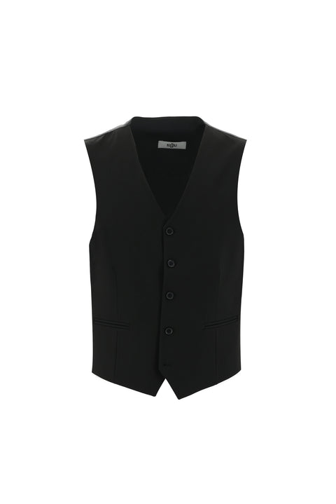 Siyah 6 Drop Regular Fit Standart Kesim Yelekli Takım Elbise