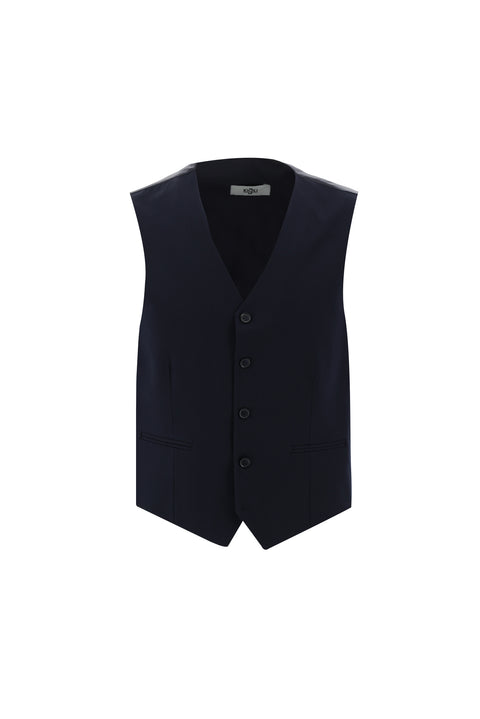 Orta Lacivert 6 Drop Regular Fit Standart Kesim Yelekli Takım Elbise