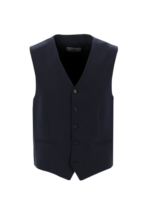 Orta Lacivert 6 Drop Regular Fit Standart Kesim Yelekli Takım Elbise