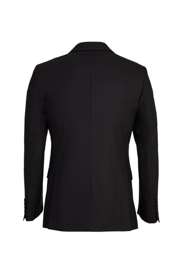 Siyah 7 Drop Slim Fit Dar Kesim Yünlü Takım Elbise