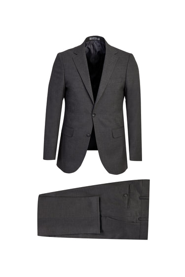 Bulut Gri Slim Fit Dar Kesim Yünlü Takım Elbise