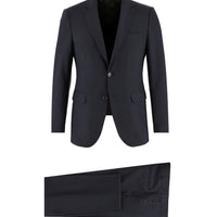 Dark Navy 7 Drop Slim Fit Narrow Cut Wool Suit