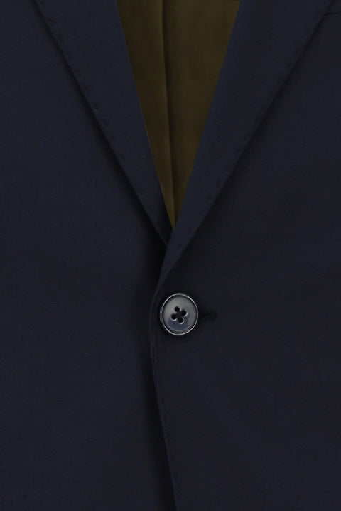 Dark Navy 4-Drop Relaxed Fit Wool Suit