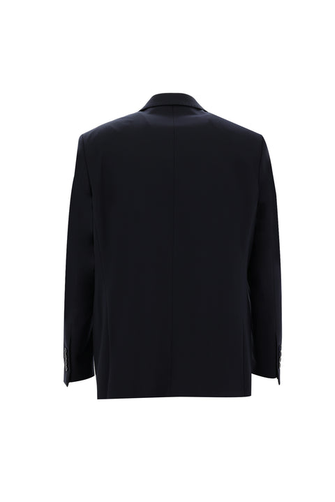Koyu Lacivert 4 Drop Relaxed Fit Rahat Kesim Yünlü Takım Elbise