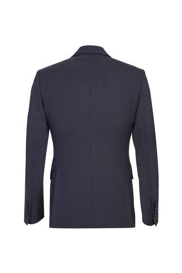 Koyu Füme Slim Fit Dar Kesim Yünlü Yelekli Takım Elbise